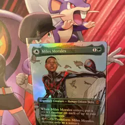 Miles Morales 0234 Borderless FOIL Spider Man MTG Magic The Gathering Card NM - Image 4