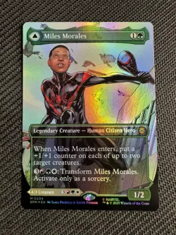 Magic The Gathering Miles Morales (0234) (Borderless) Marvel's Spider-Man Foil - Image 1