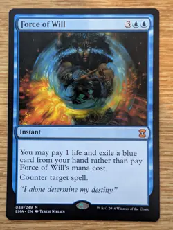 MTG Eternal Masters Force of Will Mythic Rare [NM] Near Mint - Image 1