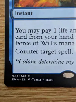 MTG Eternal Masters Force of Will Mythic Rare [NM] Near Mint - Image 2