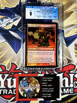 MTG Magic The Gathering CGC 9 Furnace Dragon Darksteel 62/165 FOIL PSA - Image 1