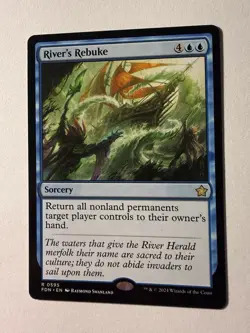 Magic | FDN | River's Rebuke | 595 | NM Foundations - Image 1