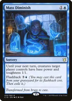 NM Mass Diminish, MTG, Commander 2019, Magic the Gathering, 10 - Image 1