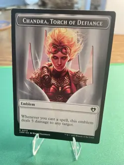 MTG {Chandra, Torch of Defiance Emblem} // {Wizard Token} - Commander Masters - Image 3