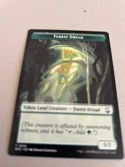 Forest Dryad+Emblem Vivien Reid 2-Sided Token 19+28 MTG Commander M3C NP - Image 1