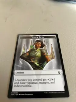 Forest Dryad+Emblem Vivien Reid 2-Sided Token 19+28 MTG Commander M3C NP - Image 2