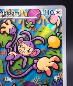 Pokemon TCG Ambipom 107/094 Phantasmal Flames PFL Illustration Rare Full Art NM - Image 2