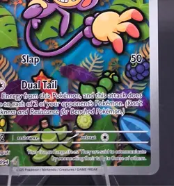 Pokemon TCG Ambipom 107/094 Phantasmal Flames PFL Illustration Rare Full Art NM - Image 3