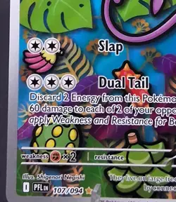Pokemon TCG Ambipom 107/094 Phantasmal Flames PFL Illustration Rare Full Art NM - Image 5