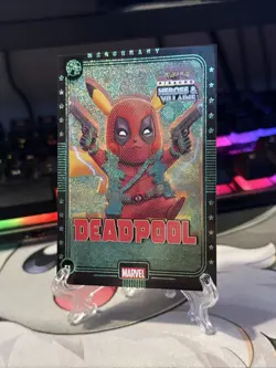 Deadpool Pikachu Pokemon Heroes & Villains Green Holo - Image 4