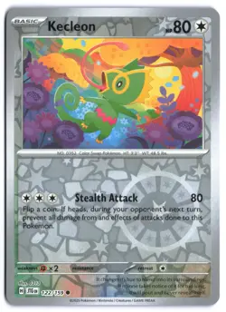 Kecleon 122/159 - SV09: Journey Together Reverse Holo NM Pokemon TCG - Image 1