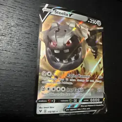 Steelix V 115/185 Vivid Voltage Mint Ultra Rare Full Art Pokemon TCG Card - Image 1