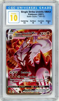 Pokemon Urshifu VMAX #168 Battle Styles CGC Pristine 10 - Image 1