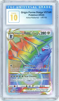 Pokemon Origin Forme Dialga Vstar #198 Astral Radiance CGC Pristine 10 - Image 1