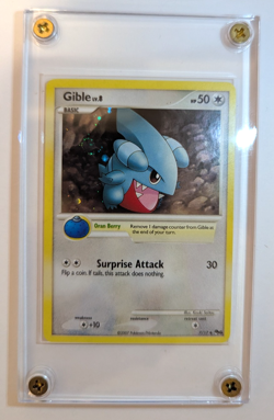 Holographic Gible (Pokemon Pop Series 6 - 2007) Near Mint + (NM+) + Swirl - Image 1