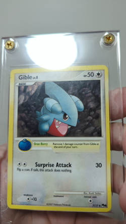 Holographic Gible (Pokemon Pop Series 6 - 2007) Near Mint + (NM+) + Swirl - Image 2