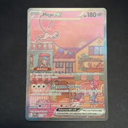 Mew ex SVP 053 Black Star Promo Full Art Pokemon 151 NM - Image 1