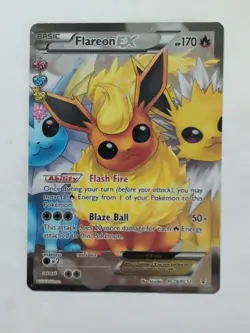 Pokemon Flareon EX (Full Art) RC28/RC32 MP+ Generations: Radiant Collection - Image 1