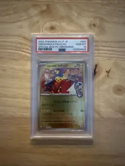 PSA 10 Hiroshima's Pikachu 261/SV-P Special Box Promo Pokemon Card Japanese - Image 1