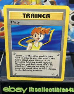 Pokemon Card Trainer Gym Heroes Vintage 102/132 Misty 2000 Wotc - MINT - F/S - Image 1