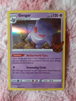 Pokemon Gengar 066/196 Trick or Trade Booster 2023 Holo TCG Card - Image 1