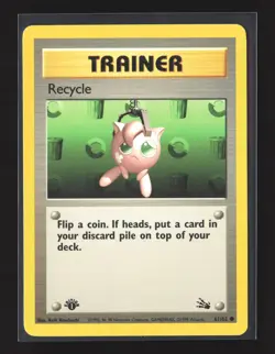 Pokemon Fossil #61/62 1st Edition Common Recycle - Image 1