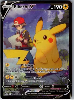 Pikachu V TG16/TG30 SWSH11: Lost Origin Trainer Gallery - Pokemon Card - NM - Image 1
