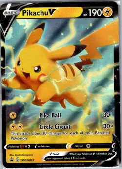 Pikachu V SWSH063 SWSH: Sword & Shield Promo Cards - Pokemon Card - NM - Image 1
