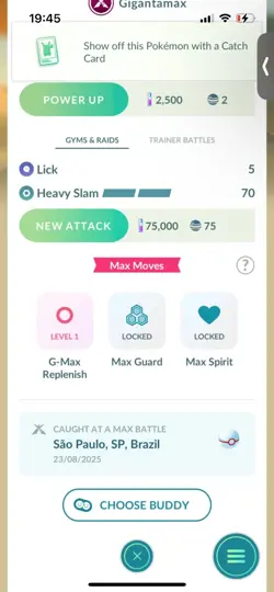 Pokemon Go Shiny Snorlax ( Gigantamax ) - Image 2