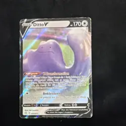 Pokemon Ditto V Full Art Ultra Rare Holo 050/072 Shining Fates 170HP German - Image 1