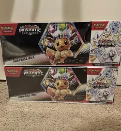 1x Pokemon Prismatic Evolutions Surprise Box + Booster Bundle Sams Club Sealed - Image 1