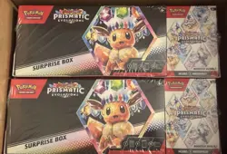2x Pokemon Prismatic Evolutions Surprise Box & Booster Bundle Sam’s Club Lot - Image 1