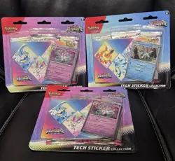Pokemon TCG Prismatic Evolutions Tech Sticker Collection Set Lot Of 3 Sealed New - Image 2