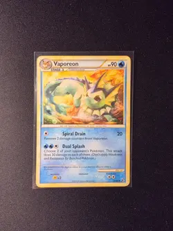 Vaporeon - 41/90 - Uncommon HGSS - UNDAUNTED NM Pokemon Card - Image 1
