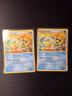 Vaporeon - 41/90 - Uncommon HGSS - UNDAUNTED NM Pokemon Card - Image 3