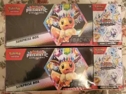 Pokemon Prismatic Evolutions Surprise Box And Booster Bundle Sealed (2-packs) - Image 1