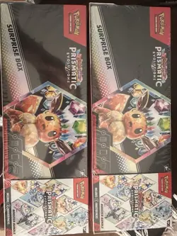 Pokemon Sam’s Club Prismatic Evolutions Surprise Box + Booster Bundle Lot Of 2 - Image 1