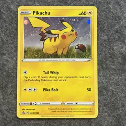 POKEMON PIKACHU SWSH039 BLACK STAR PROMO HOLO - Image 1