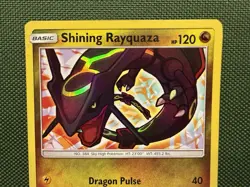 Shining Rayquaza 56/73 Shining Legends Shiny Holo Rare Pokemon TCG Card - Image 2
