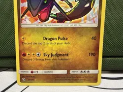 Shining Rayquaza 56/73 Shining Legends Shiny Holo Rare Pokemon TCG Card - Image 3