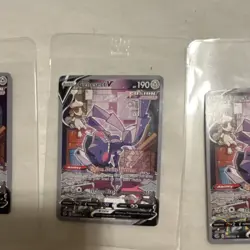 Pokemon Genesect V Fusion Strike Holo English Cards Lot of 3 - TCG Collectible - Image 3