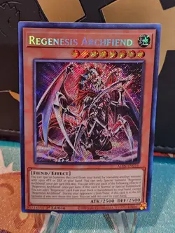 Yu-Gi-Oh! Regenesis Archfiend ALIN-EN016 Secret Rare 1st Edition 🔥🔥🔥 - Image 1