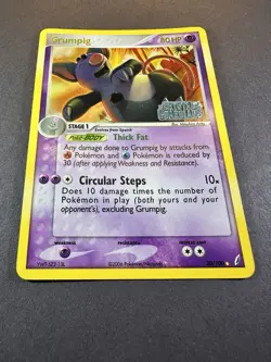 Grumpig 20/100 Reverse Holo Rare EX Crystal Guardians Stamped Pokemon Card LP+++ - Image 3