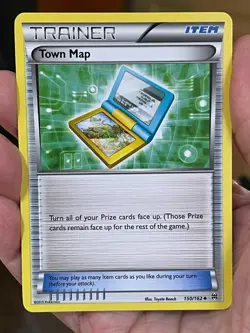 POKEMON TOWN MAP 150/162 UNCOMMON BREAKTHROUGH NM CARD - Image 1