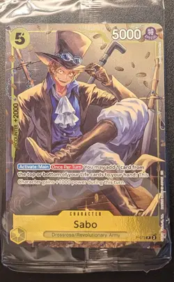 One Piece: Sabo P-073 Promo Card *SEALED* From Tin - Vol.2 English - Image 1