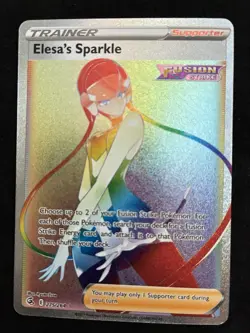 Elesa's Sparkle 275/264 SWSH Fusion Strike Rainbow Secret Rare Card Pokemon TCG - Image 1