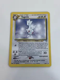 Pokemon TCG Togetic German Holo Card Neo Genesis 16/111 Vintage Holo Rare - Image 1