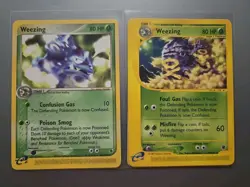 2 Card Weezing Lot Weezing 24/109 Ruby And Sapphire,Weezing 70/165 Expedition NM - Image 1