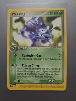 2 Card Weezing Lot Weezing 24/109 Ruby And Sapphire,Weezing 70/165 Expedition NM - Image 3