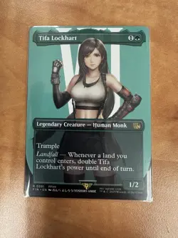 Final Fantasy Magic the Gathering Tifa Lockhart (Borderless) Regular Card 0391 - Image 1